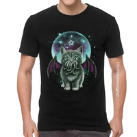 mens harajuku call of cthulhu t shirts kaiju cat monster lovecraft film tshirt t shirt cotton oversized tee tops kawaii clothes