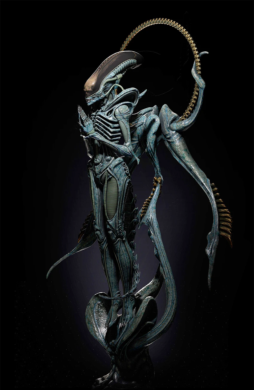 

100 мм Смола Модели наборы фигурка "чужой" скульптура Неокрашенная без цветов RW-669