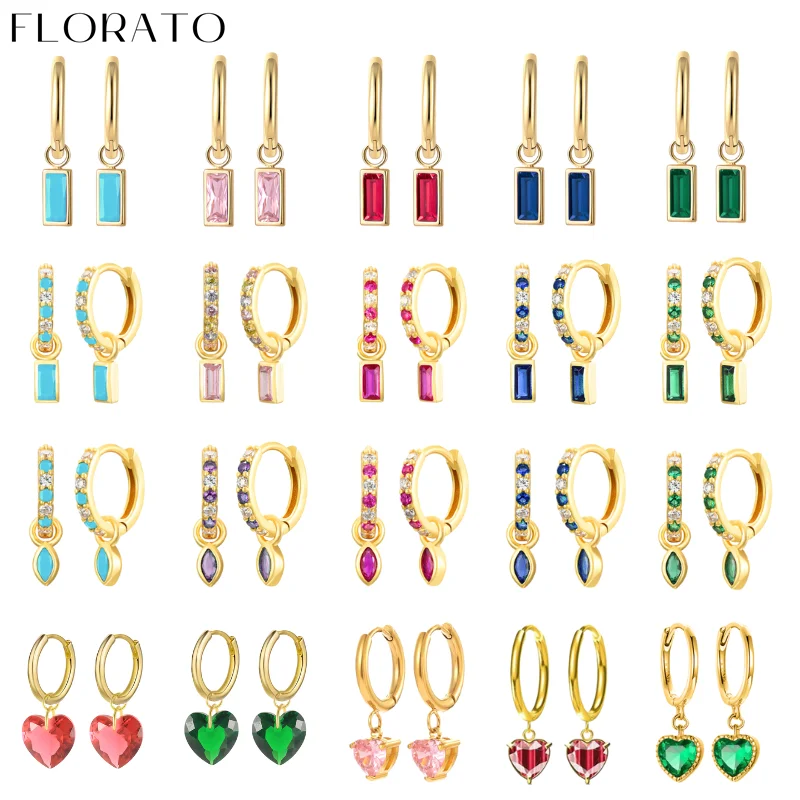 Женские серьги-кольца из серебра 925 пробы