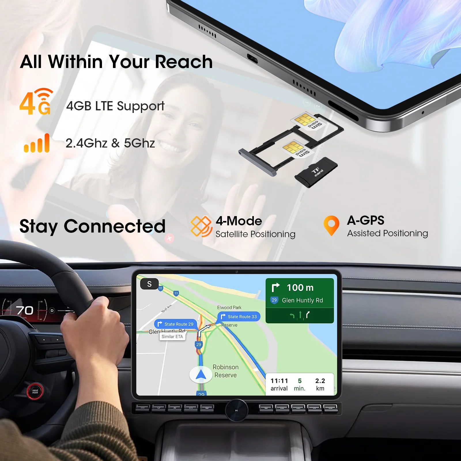 Планшет CWOWDEFU 12 дюймов 2K FHD