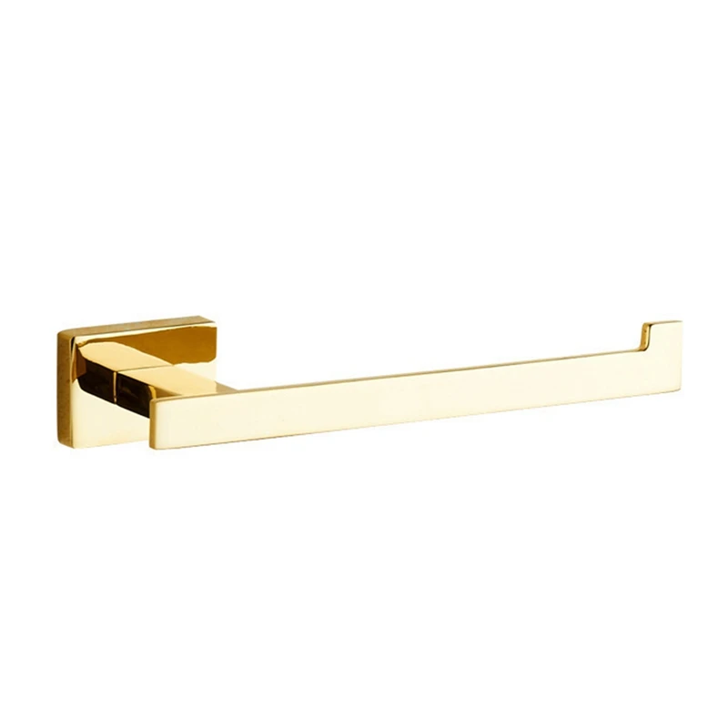 

Простой бытовой Золотой держатель для салфеток, полотенцесушитель, аксессуары для ванной комнаты