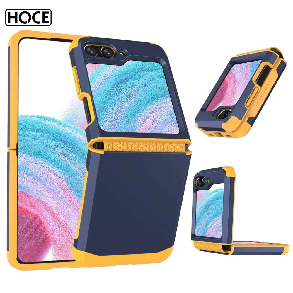 

HOCE для Samsung Galaxy Z Flip 5 4 3 бронированный противоударный защитный чехол для телефона Flip5 Flip4 Flip3