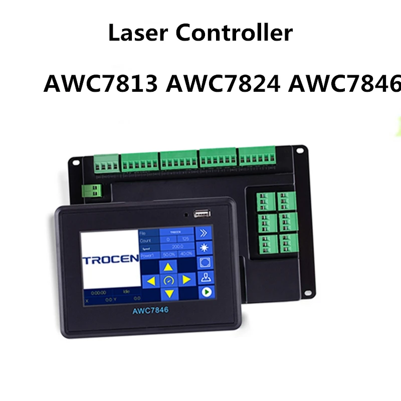 

Trocen co2 Laser Motion Controller AWC7813 AWC7824 AWC7846 For CO2 Laser Engraving Cutting Machine