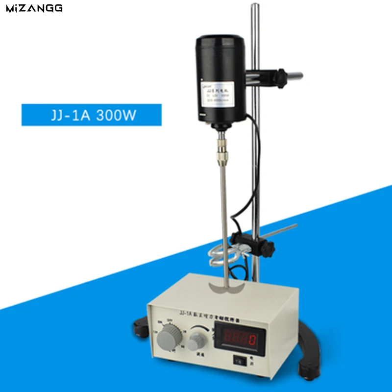 

300W Laboratory Electric Mixer Digital Display Lab Agitator Overhead Laboratory Stirrer 220V 3000RPM 0-120MIN