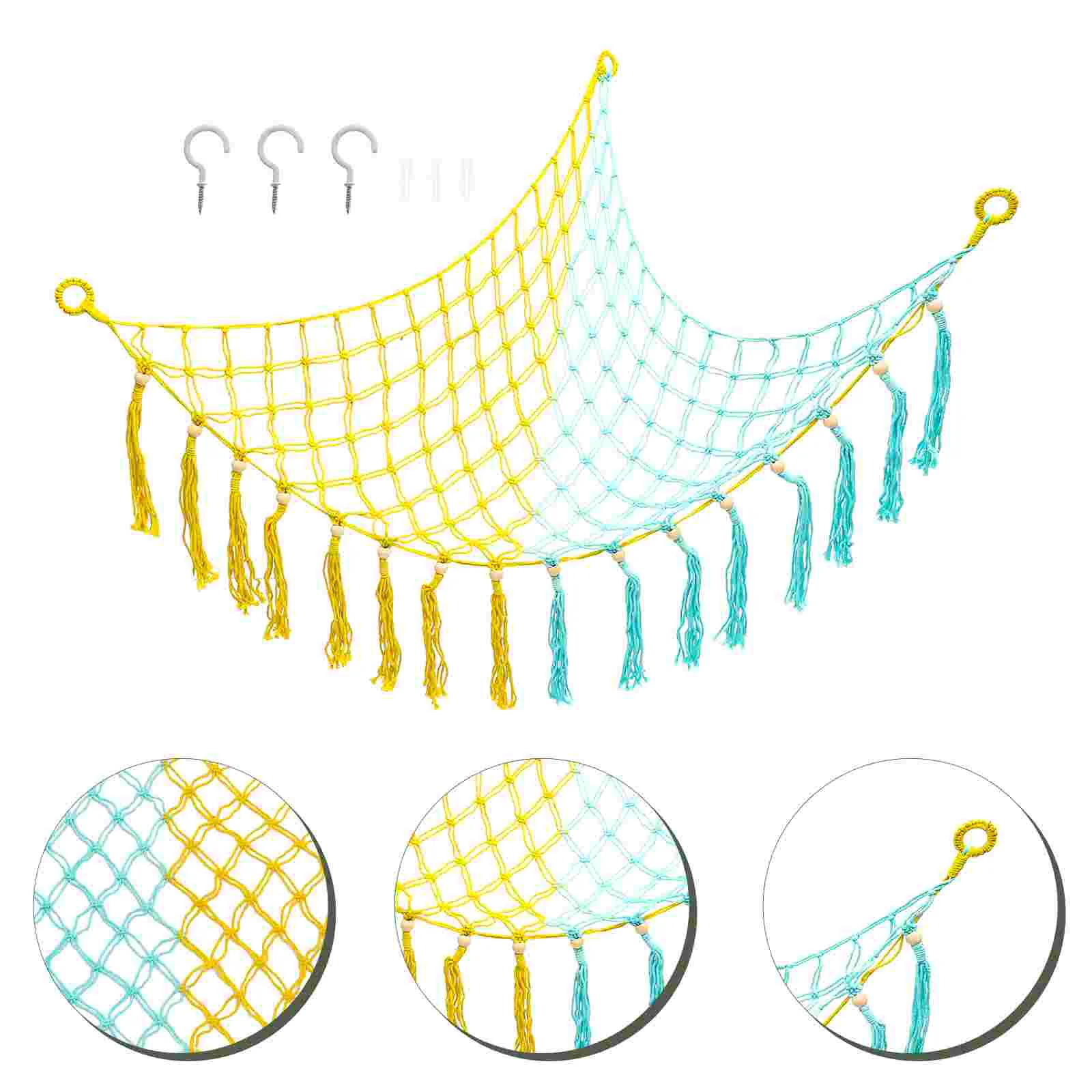 

Сетчатая подвесная корзина hammocksoft для хранения, Настенная Корзина для фруктовых овощей, дисплей для ванной