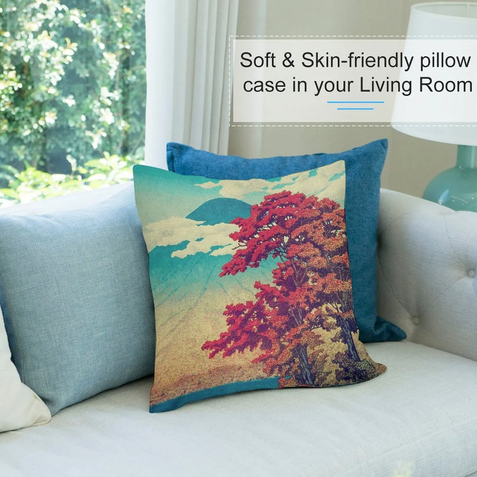 Новый год в Hisseii-природный ландшафт декоративная подушка