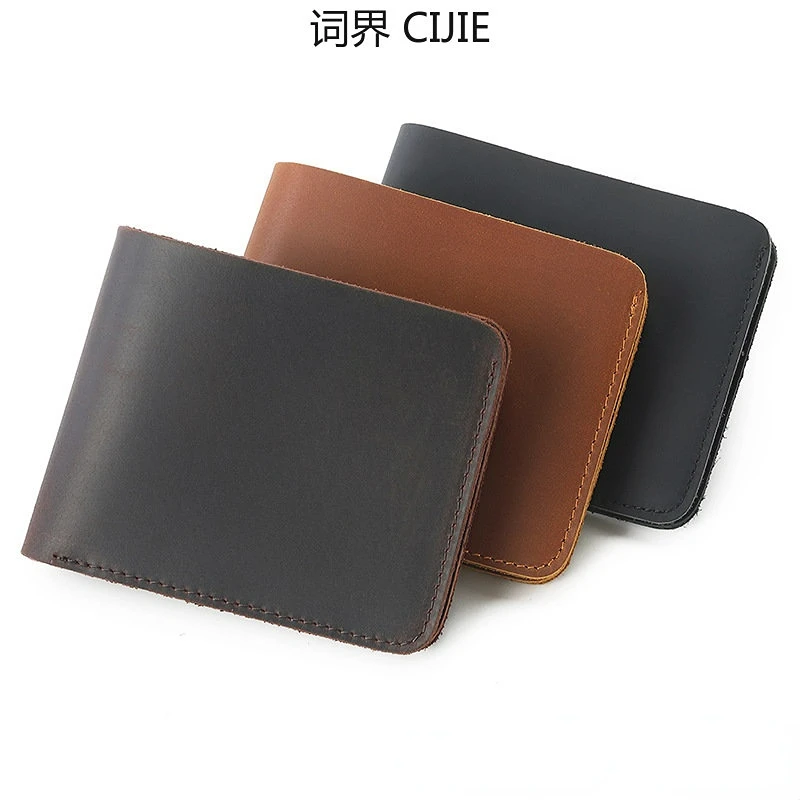 

CIJIE new wallet men's new first layer cowhide leather men's wallet