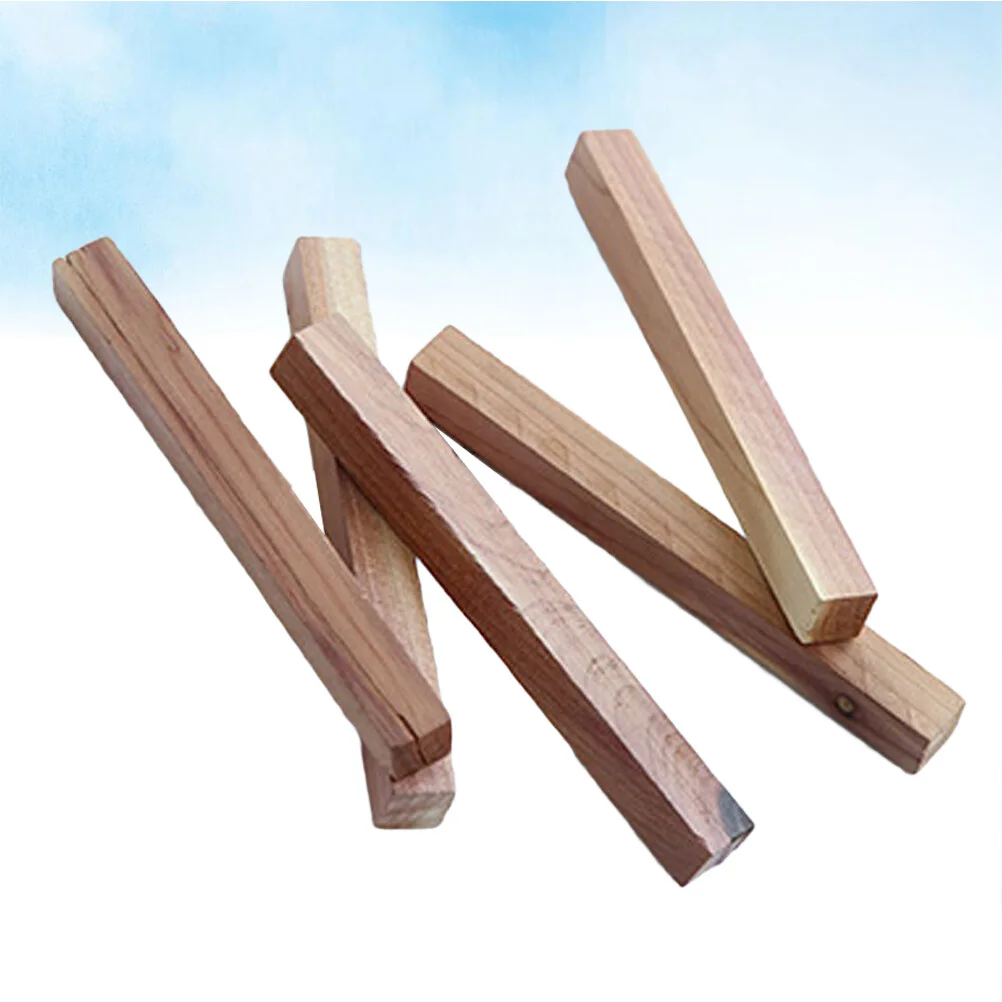 

5 Pcs Natural Cedar Wood Blocks Wardrobe Drawer Clothes Bug Pest Moth Control