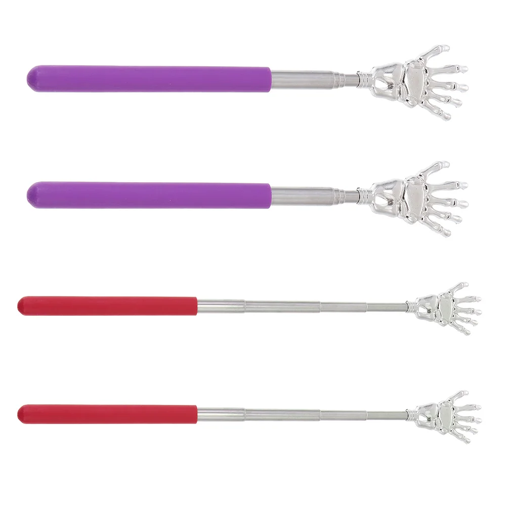 

4pcs Metal Scratchers Scratcher Claws Telescopic Back Scratchers Anti-itch Massagers for Travel Home Gift Adults