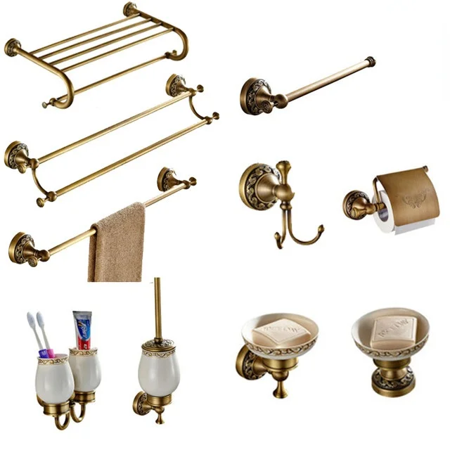 Paper Holder Bathroom Towel Rack Bathroom Accessories Retro Faucet Bathroom Hardware Set
