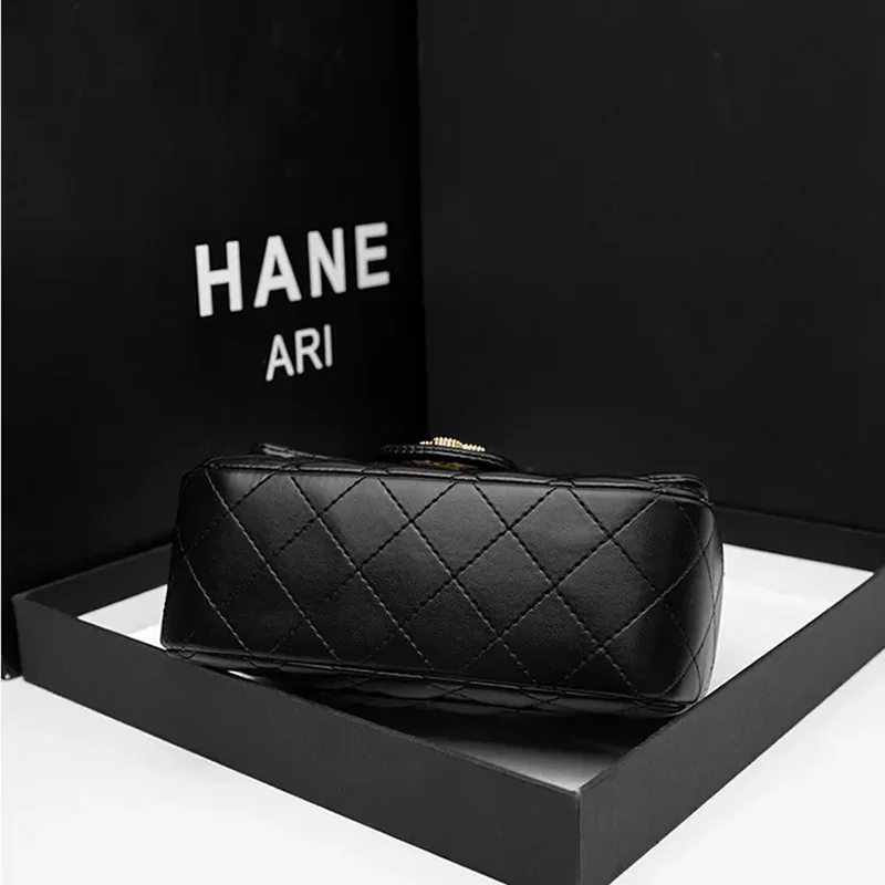 2024 новая женская сумка на цепочке с четырьмя листами клевера и аргайлом твидовый