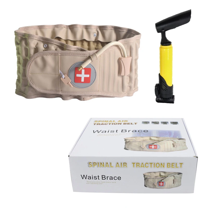 

Lumbar Support Decompression Waist Air Traction Brace Spinal Back Relief Belt Backache Pain Relief Device Lumbar Traction Device