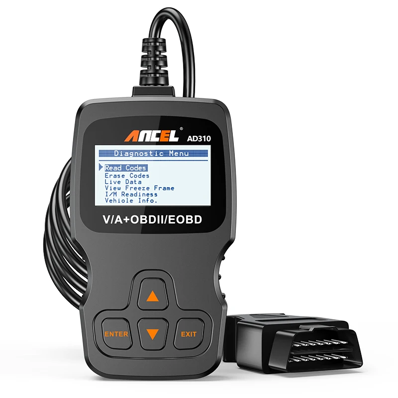 

Диагностический сканер ANCEL AD310 OBD2, автомобильный считыватель кодов для неисправностей двигателя, pk ELM327