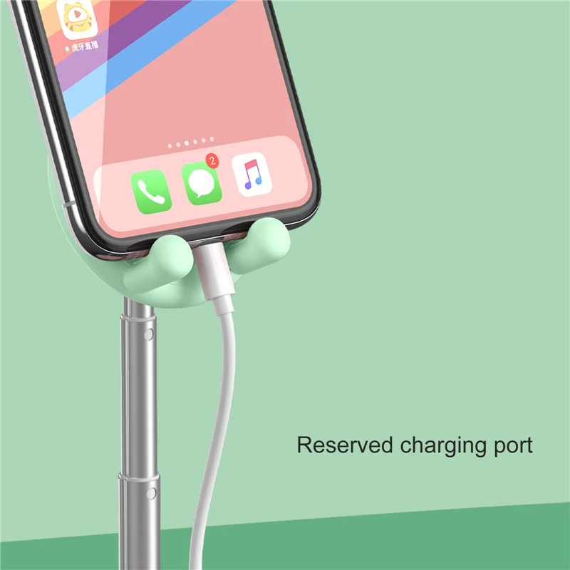 For iPhone 12 13 iPad Cute Rabbit Tablet PC Holder Cute Rabbit Phone Holder Desktop Phone Holder Height Angle Adjustable