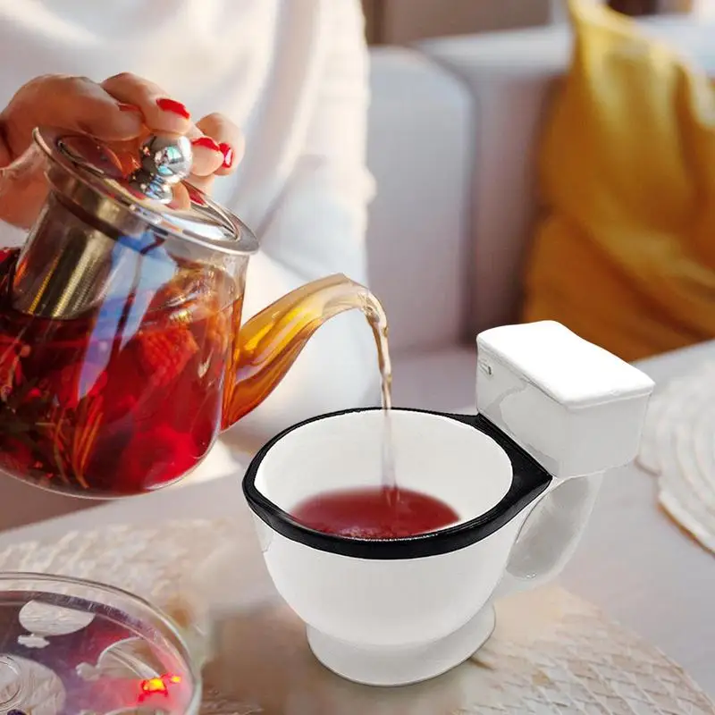 

300ml Capacity Coffee Cup Toilet Ceramic Mug Coffee Tea Milk Ice Cream Cup Water Cup Christmas Gifts For Friends And Colleagues