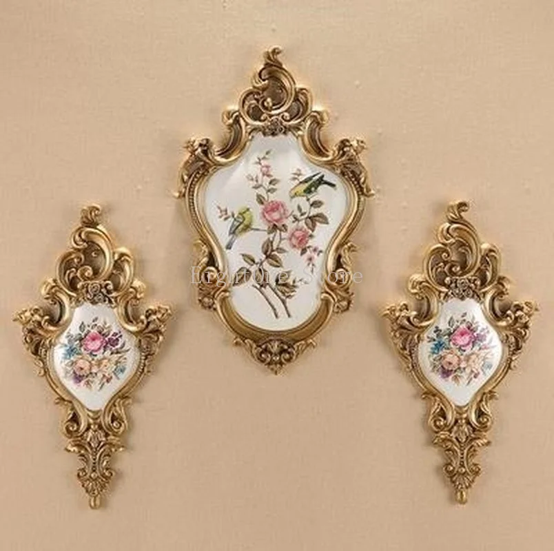 

Европейские полимерные настенные фрески, поделки, настенные украшения, украшение для дома, столовой, крыльца, дивана, настенный фон, аксессуары, искусство