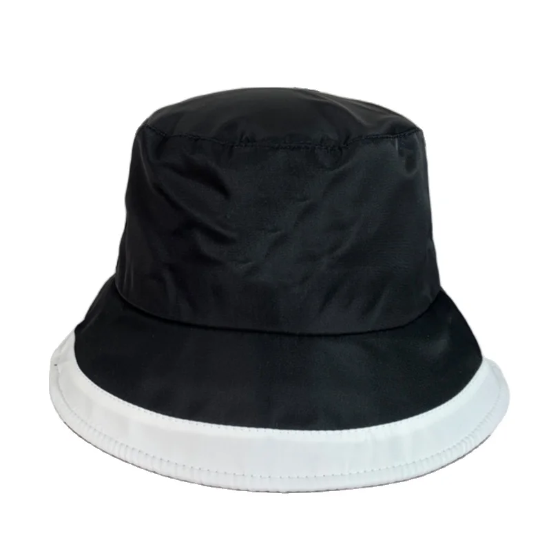 

Q346 2C Classic Brand Fisherman Hat Black And White Color Matching Foldable And Convenient To Carry Seaside Vacation Wholesale
