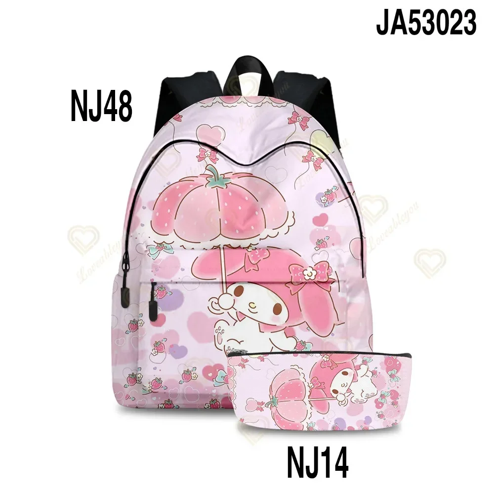 Фото Сумки Sanrio Kuromi Cinnamoroll, милая сумка My Melody, детские сумки, плюшевые игрушки для девочек, женские сумки с помпонами, подарки на день рождения №3