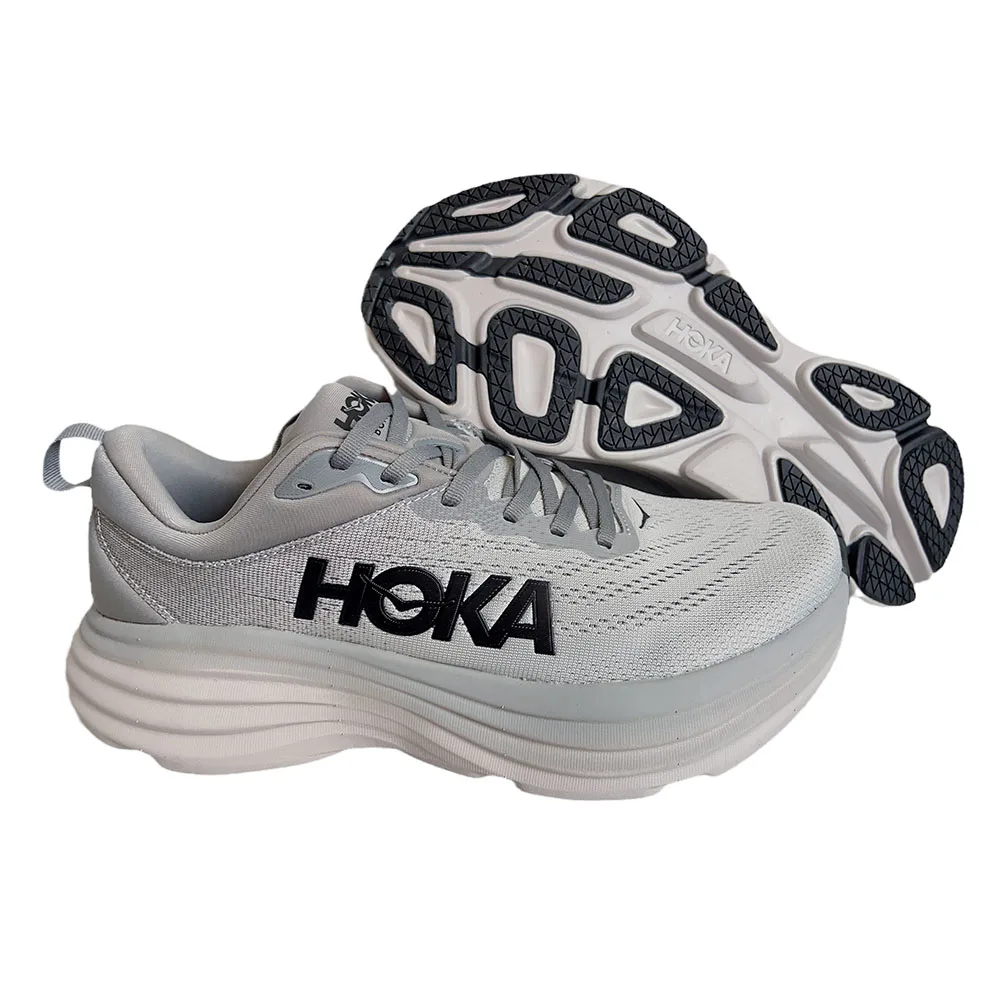 HOKA Bondi 8 Running Shoes for Men Women Road Running Shoes Shock-absorbing Comfortable Casual Sneakers Anti-slip Wear Resistant