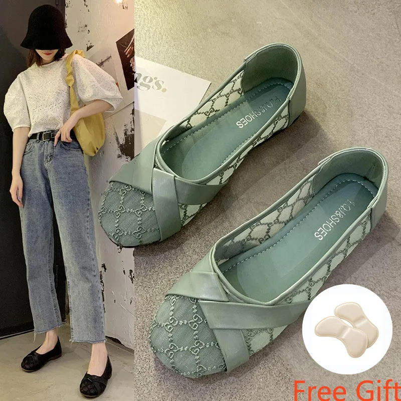 

Кеды женские холщовые, повседневная обувь без застежки, плоская подошва, сетчатые, однотонные, для прогулок, 2022