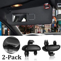 2pcs sun visor fastener clip car panels hooks retainer buckle interior decoration for audi a4 a5 a7 b6 b7 a4l a6l q5 q7 q3