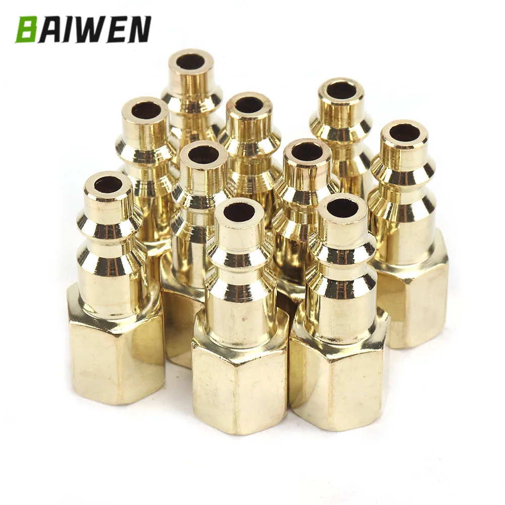 Connectors Brass Female Quick Release Fittings For Air Compr
