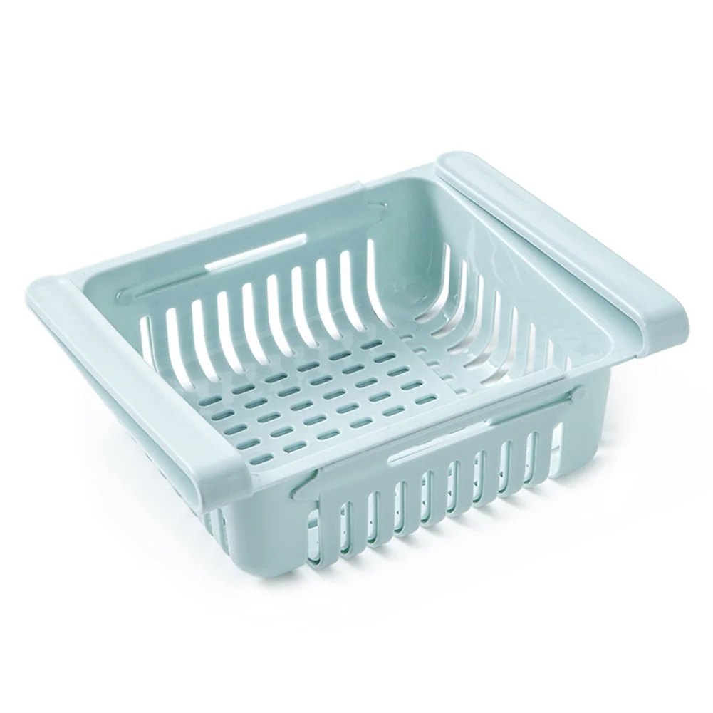 

18.5*16.5*8.3cm Refrigerator Organizer Retractable Multicolor PP Plastic Fridge Drawer Shelf Organizer Household Storage Rack