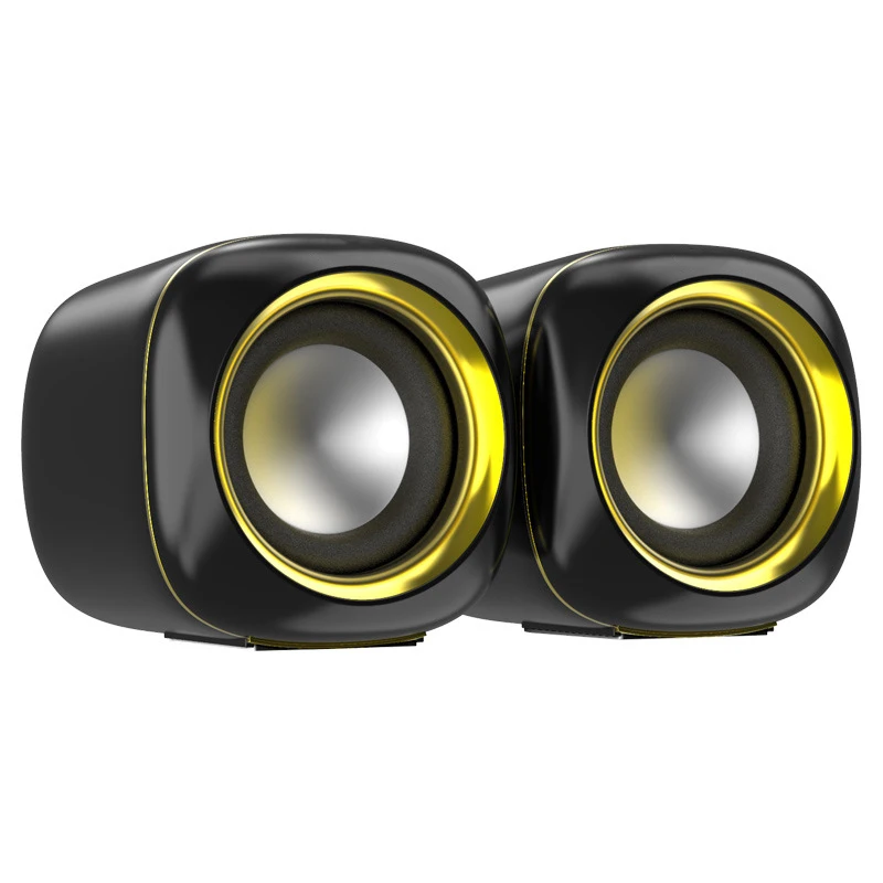 

Wired Mini Computer Speakers USB Powered AUX Input Sound Box Portable Bookshelf Loudspeaker