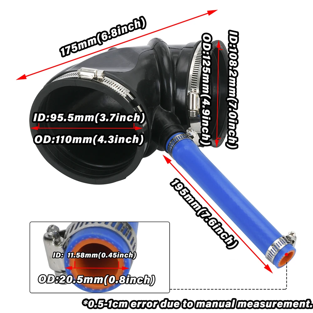 53032944 AL Воздухозаборник резонатора нижний шланг трубка для Dodge Ram 2500 3500 4500 5500 годов
