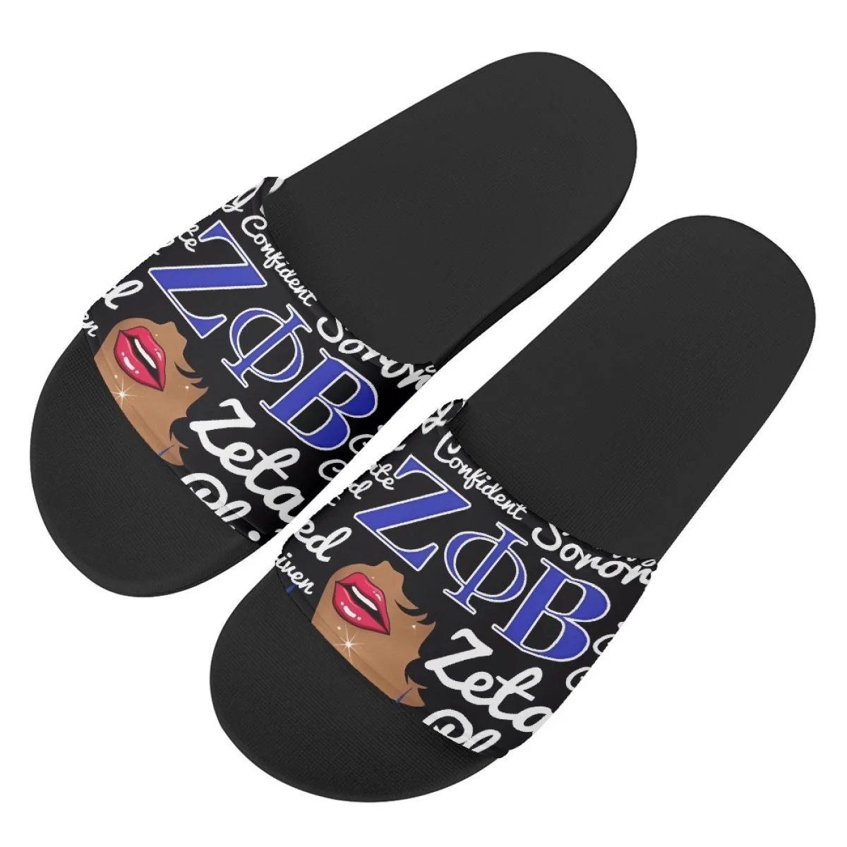 Fashion Zeta Phi Beta Flat Shoe Summer Daily Comfortable House  Flip-flop for Womens Personalized Design Mother's Day Slippers