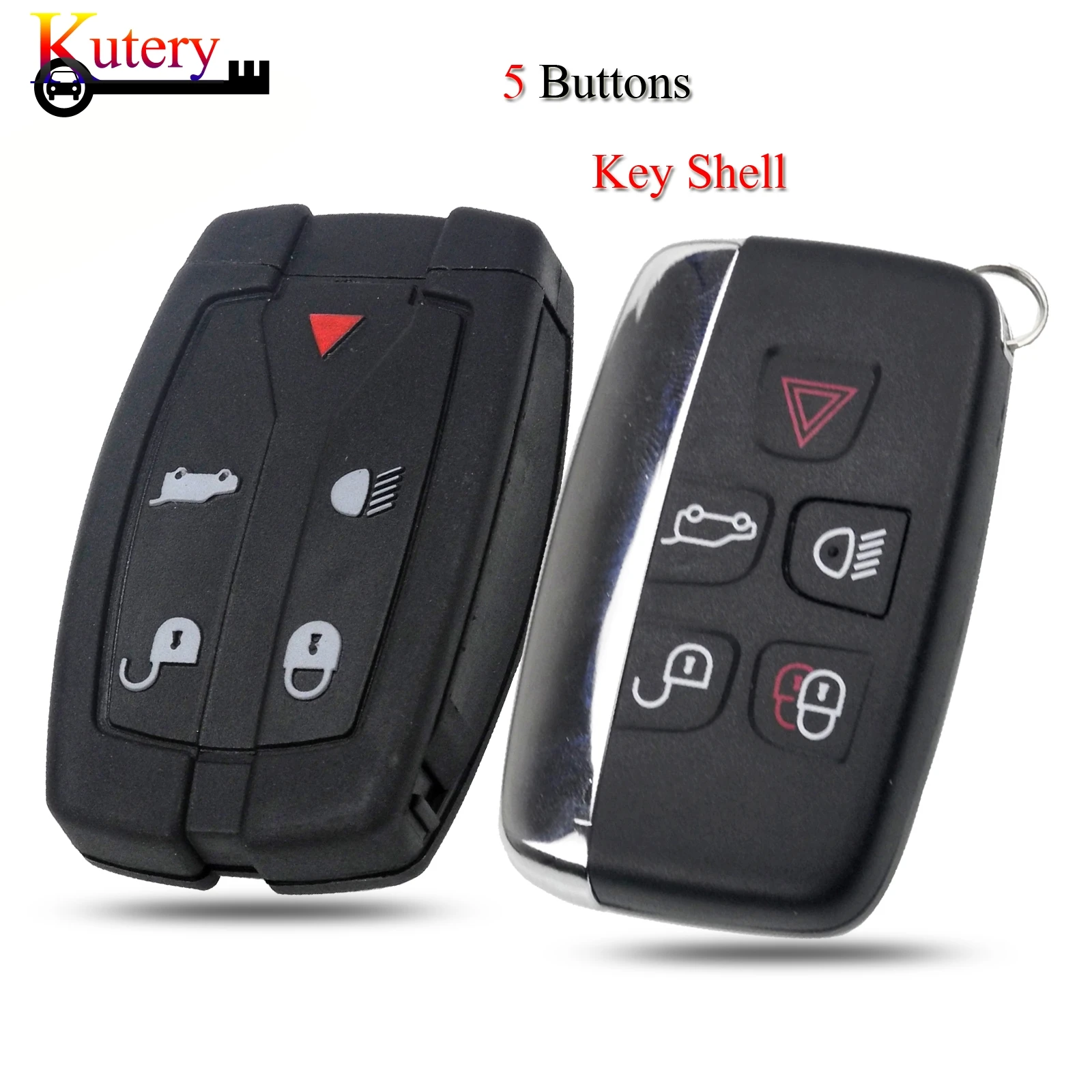 jingyuqin Remote Car Key Shell For Land Rover Freelander 2 3 for Ranger Rover Evoque Discovery 4 5Buttons Case Fob Cover