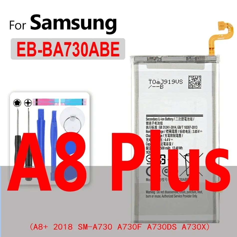 Аккумулятор для Samsung Galaxy A3 A5 A6 A7 A8 A9 Star 2015 2016 2017 2018/Note 1 2 3 4 5 7 8 9 10 Plus Lite Edge SM A510F A310F