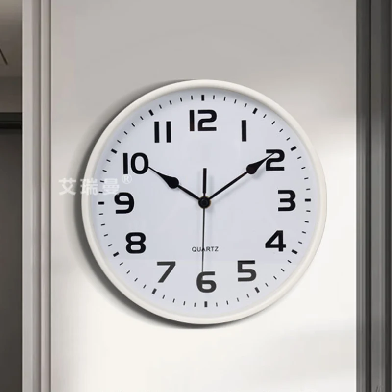 

Настенные часы в современном стиле, классические тихие украшения для спальни, гостиной, кабинета, Декор для дома, простой дизайн в скандинав...