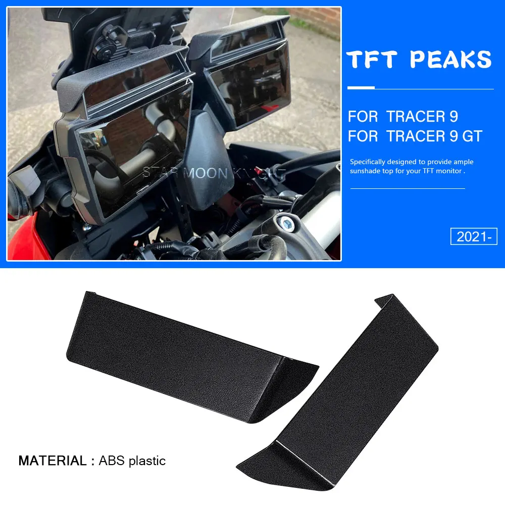 

ABS plastic TFT Peaks Visor For Yamaha Tracer 9 TRACER9 GT Tracer9gt 2021 2022 Motorcycle Instrument Hat Sun Meter Cover Guard