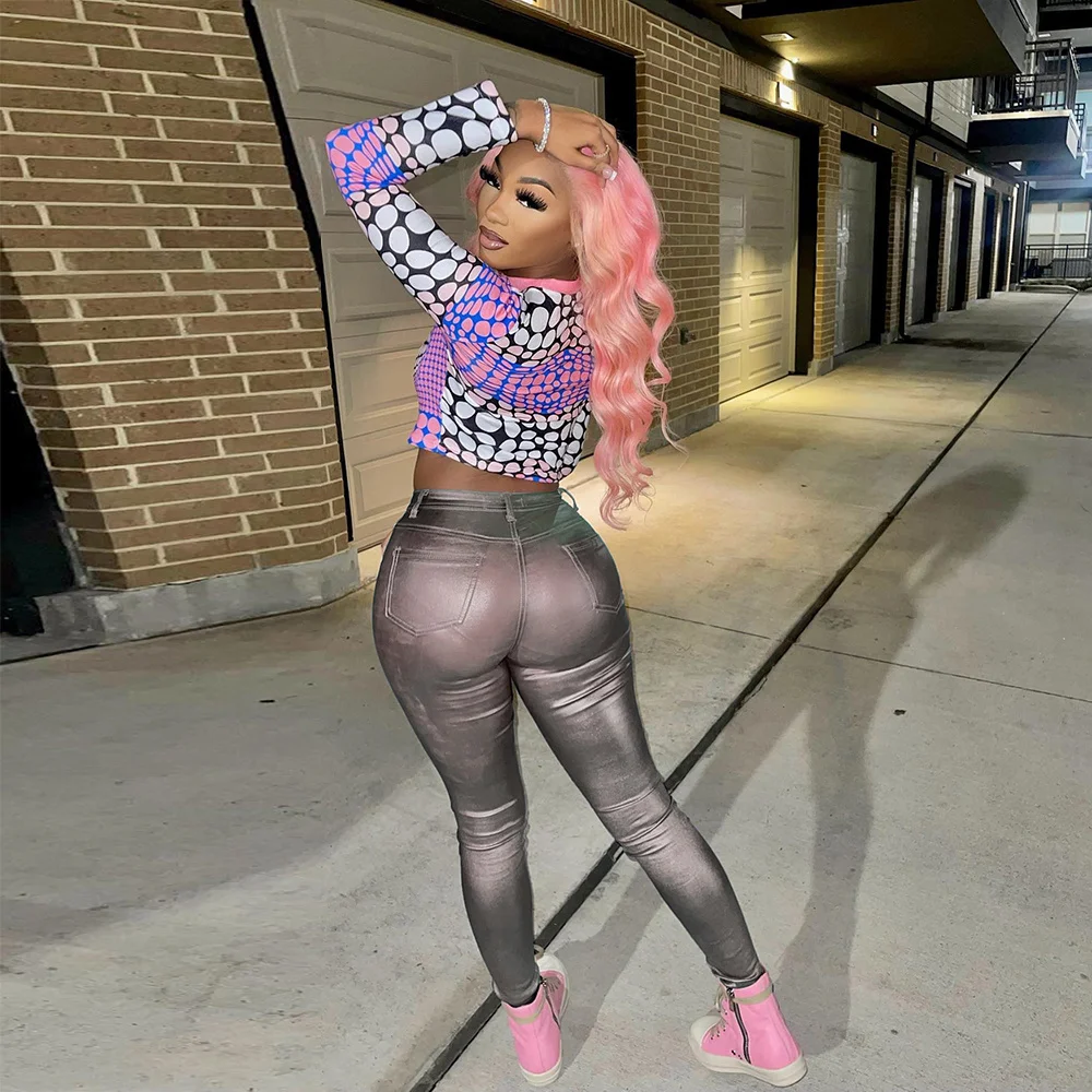 Women's 2023 summer new products fashion luxury sexy mesh perspective outside to wear trousers women