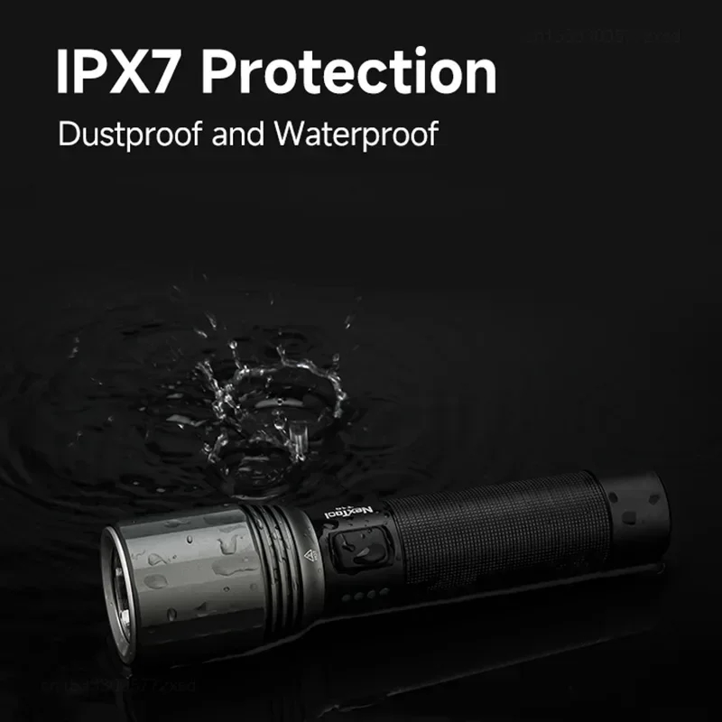 Перезаряжаемый фонарик Xiaomi NexTool T10 2600 мАч 2000 лм 220 м 7 режимов IPX7 водонепроницаемый