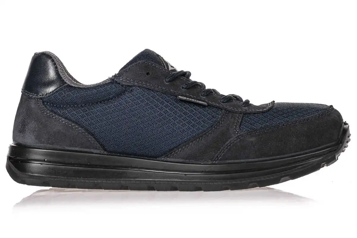 

Скутер-натуральная кожа темно-синие мужские повседневные туфли на шнуровке M5664NL