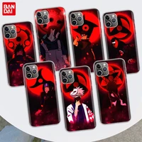 anime naruto uchiha phone case for apple iphone 11 12 13 pro 7 xr x xs max 6 6s 8 plus mini 5 5s se print soft cover coque