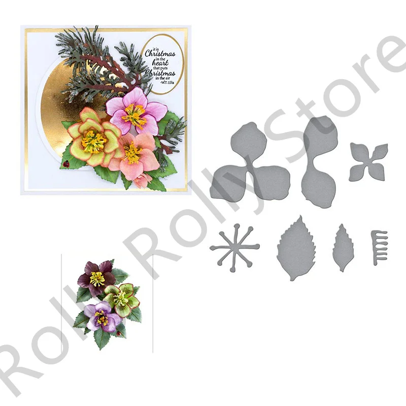 

2022 New Products Metal Cutting Dies Scrapbook Dies DIY Craft Templates Embossing Craft Handmade Album Cards Various Leaves