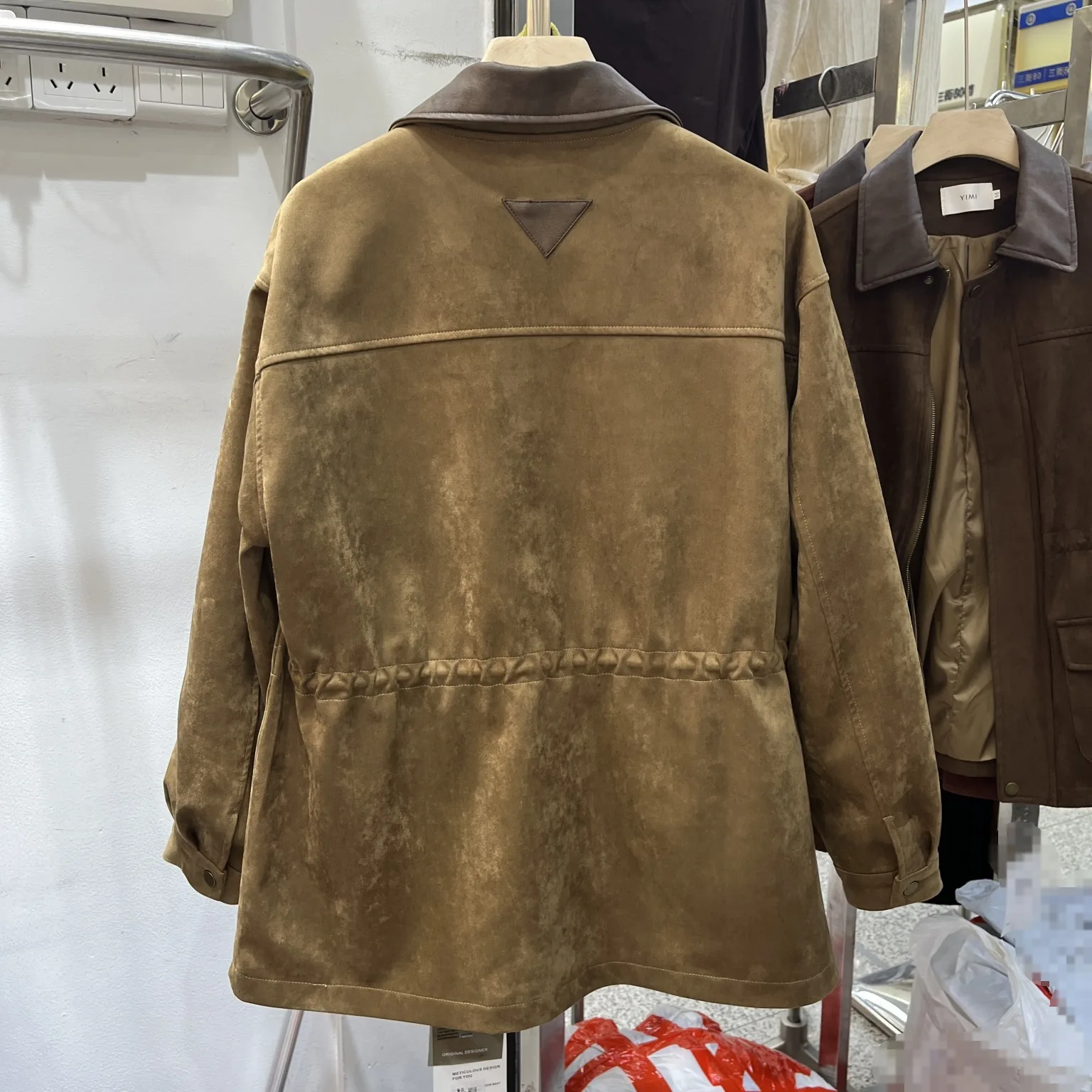 Осенняя одежда SuperAen 2024 новинка свободный тренчкот в стиле ретро на молнии с