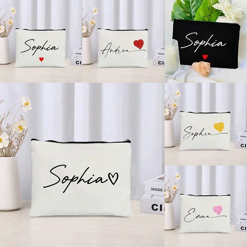 Роскошная Женская дорожная сумка для косметики с именем под заказ