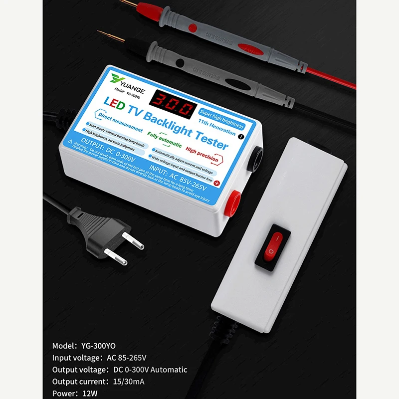 

Home LED TV Backlight Tester Output 0-300V Lamp Bead LCD Digital Display Strips