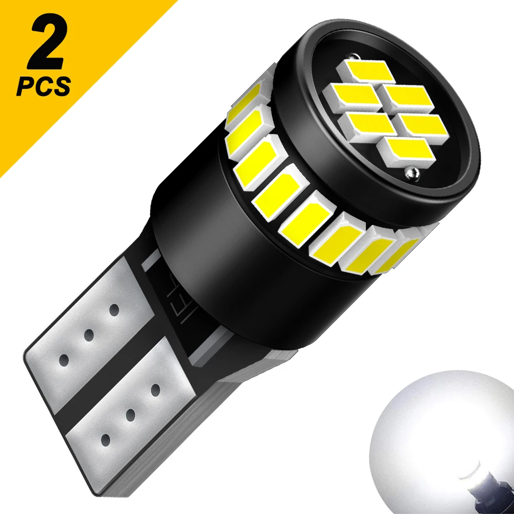 

AUXITO 2x W5W T10 Светодиодная лампа Canbus для VW BMW Audi Mercedes 194 168 Светодиодная лампа салона автомобиля Белый Синий Красный Желтый Бесплатно 12 В