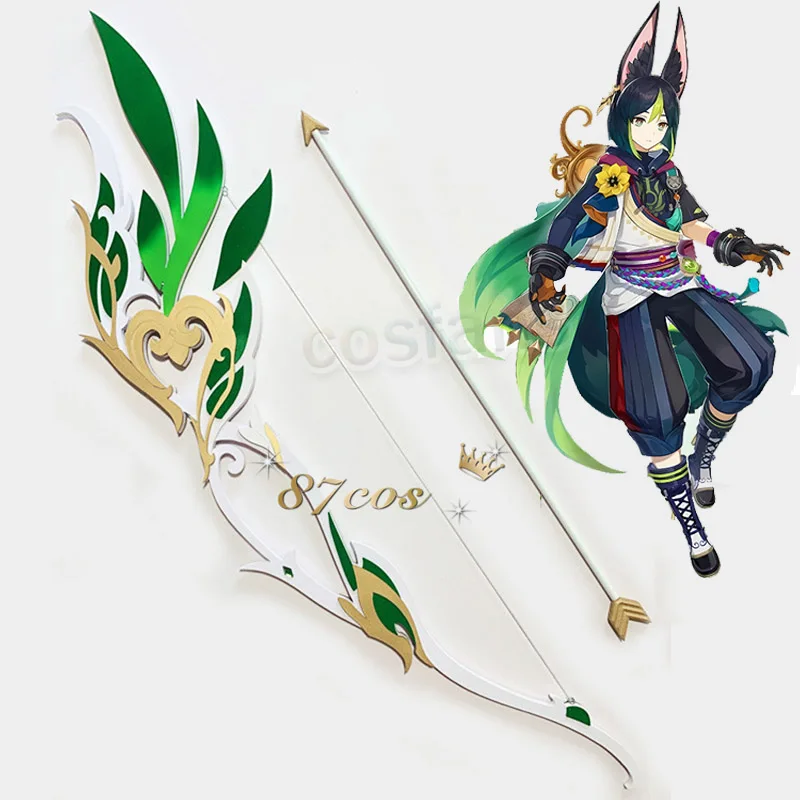 

Game Genshin Impact Tighnari Hunter’s Path Bow and Arrow 120CM Quality PVC Cosplay Props for Halloween Christmas Party Weapon