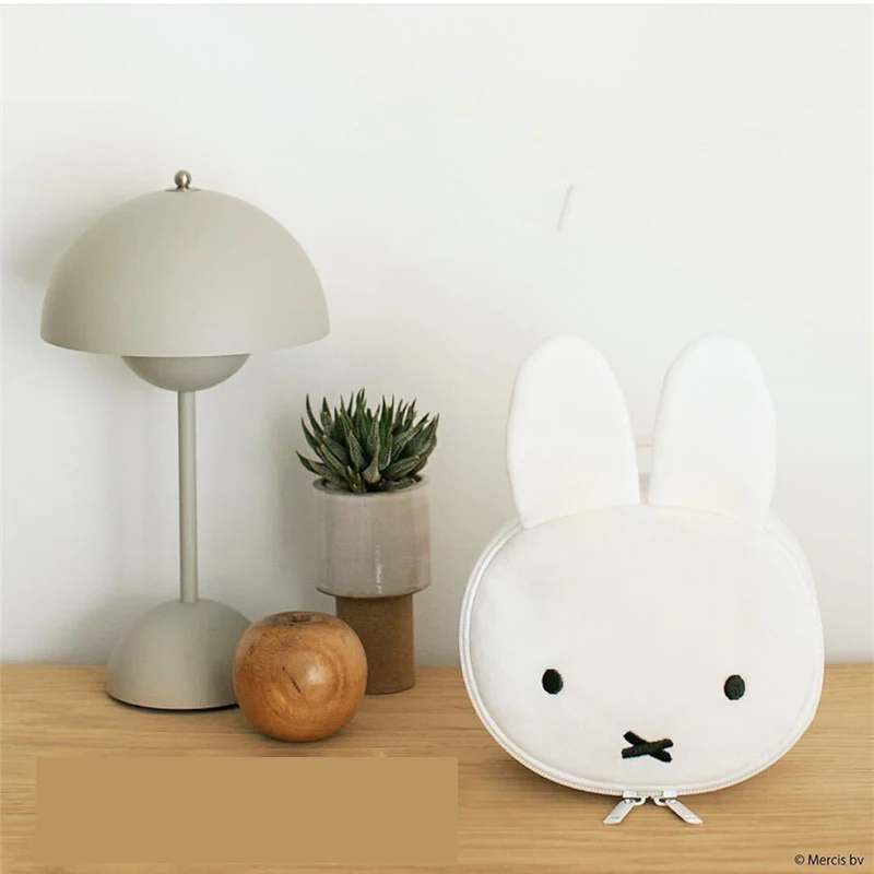 Новая кавайная плюшевая большая вместительная ручная косметичка Miffy сумка для