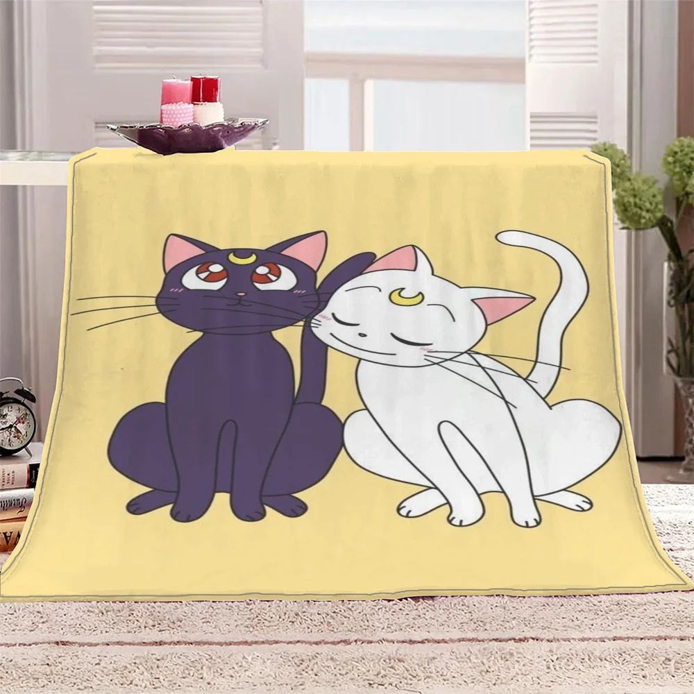 Роскошное Плюшевое Одеяло С Принтом S-Сейлор Мун Большой Размер Для Кровати