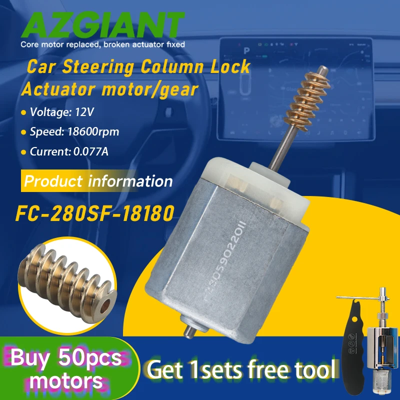ść AZGIANT elektroniczna kolumna kierownicy silnik blokady sterującej FC-280SF narzędzia ślimakowe do Lexus ES350H Venza wewnętrzne części