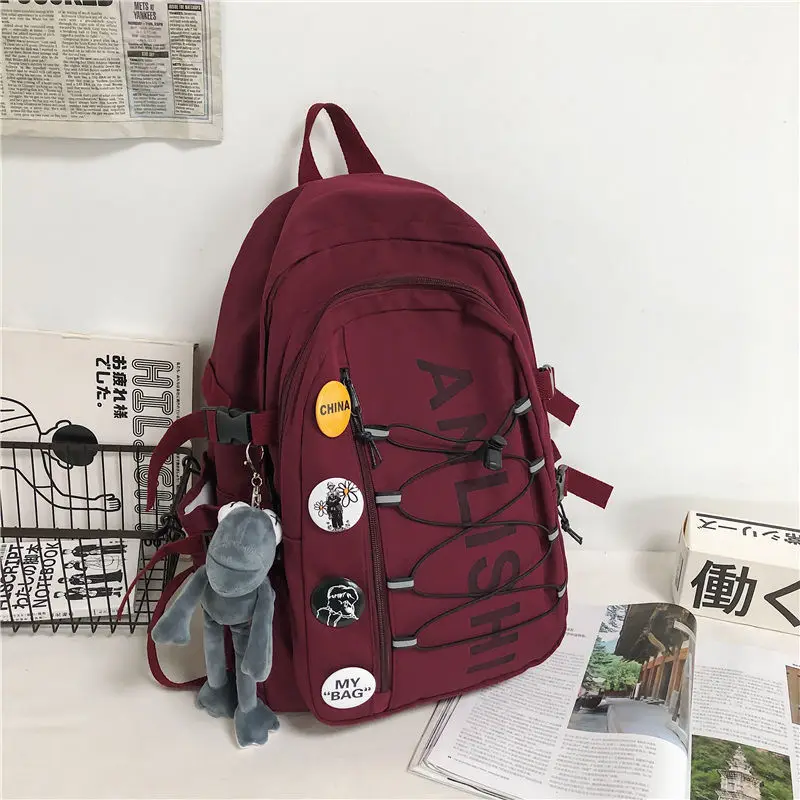 

Cool High School Bags for Teenage Boys Girls Large Capacity University Student Middle Women School Backpack Men Casual Korean
