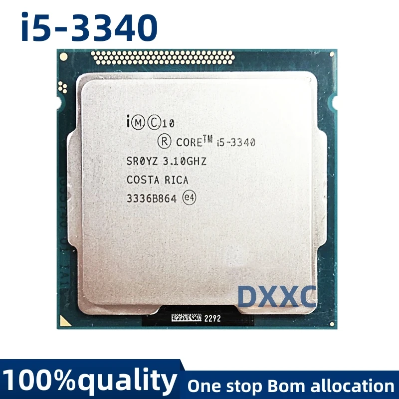 

For Intel Core i5-3340 I5 3340 3.1 GHz Quad-Core Quad-Thread CPU Processor L2=1M L3=6M 77W LGA 1155