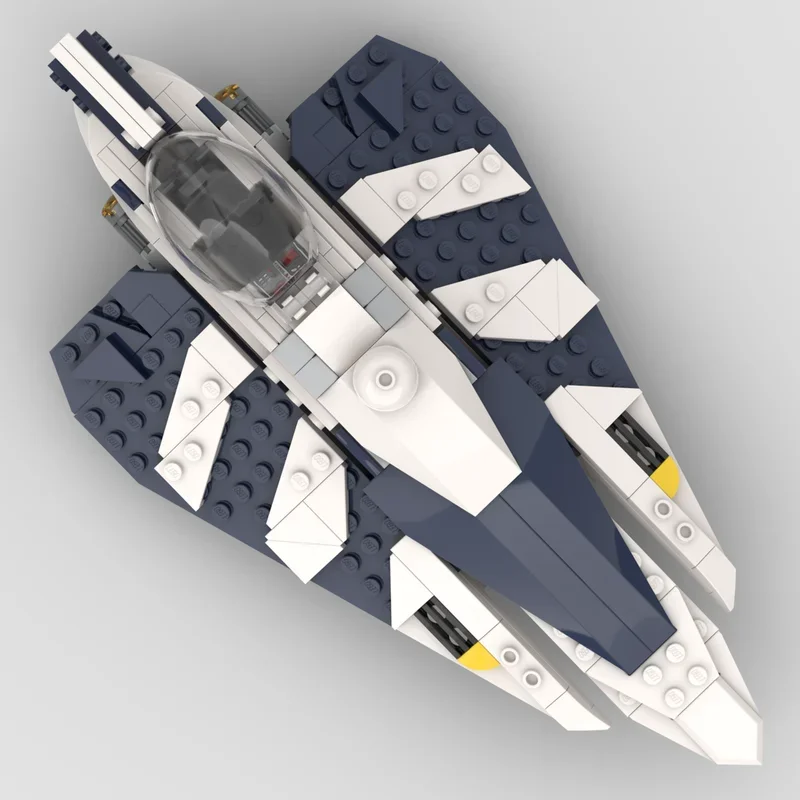 Фото 277 деталей MOC Plo Koon S Starfighter: Альтернативная сборка, модель звездолета для строительства, архитектурные конструкторы, подарки на фестиваль, игрушки, кирпичики №3